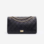 Chanel 255 Maxi Double Flap Black Saclàb