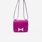 Hermes Constance 18 Ostrich Pourpre Saclàb