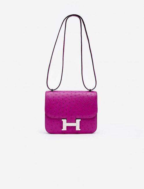 Hermes Constance 18 Ostrich Pourpre Saclàb