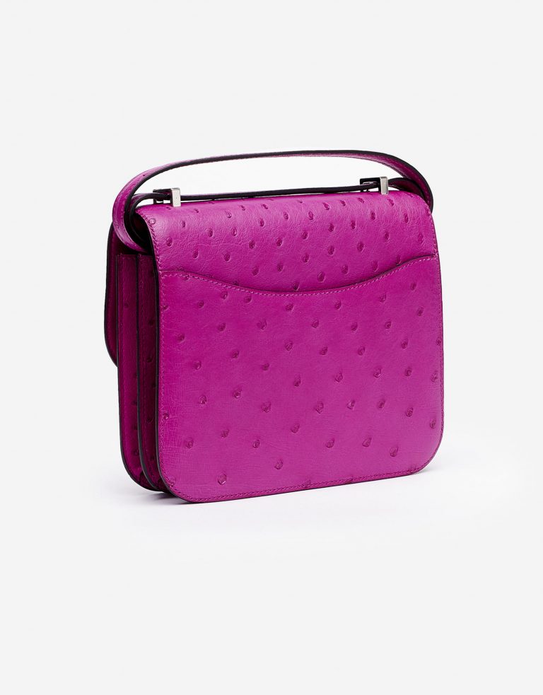 Hermes Constance 18 Ostrich Pourpre Saclàb Side Back