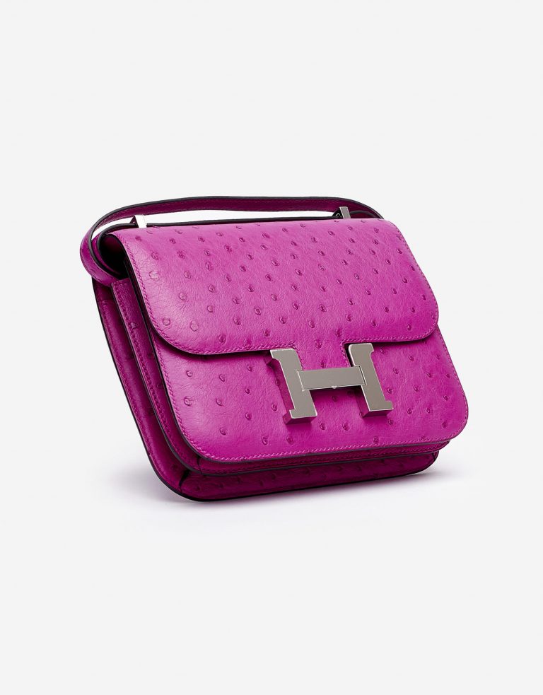 Hermes Constance 18 Ostrich Pourpre Saclàb Bottom