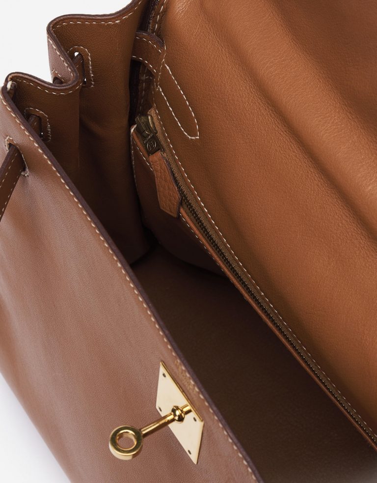 Hermes Kelly 32 Gulliver Gold Saclàb Inside