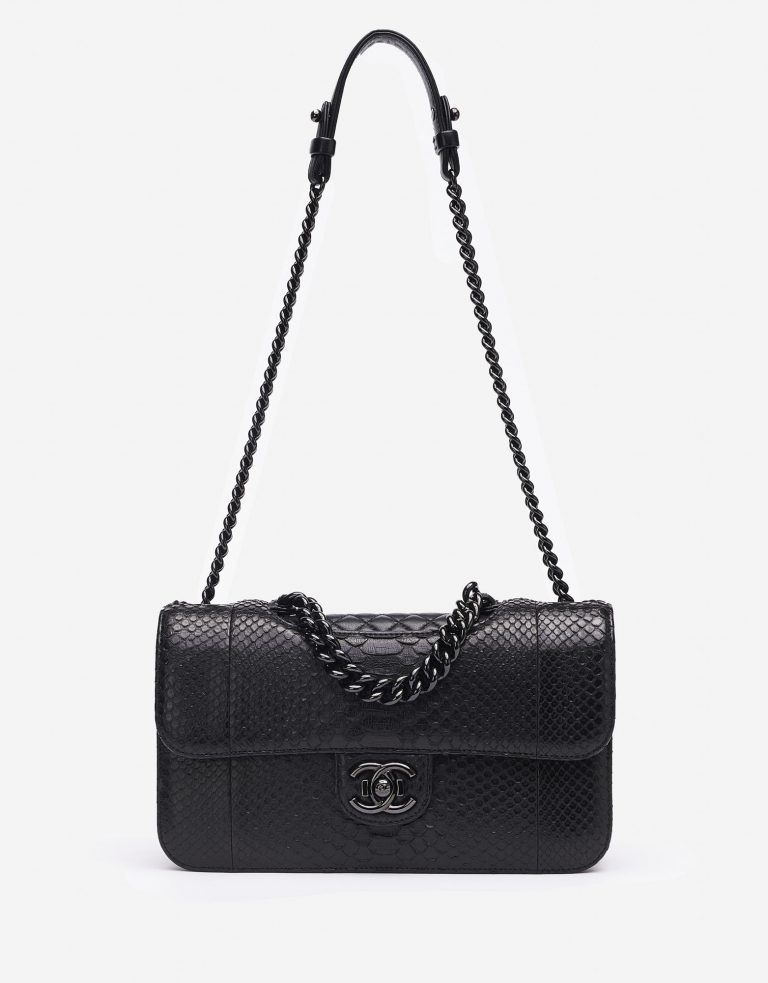 Chanel Timeless Jumbo Python So Black Saclàb