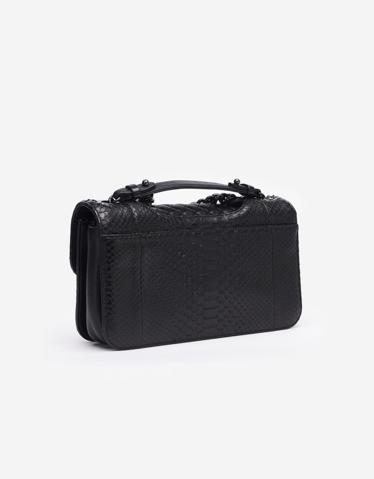 Chanel Timeless Jumbo Python So Black Saclàb Side Back