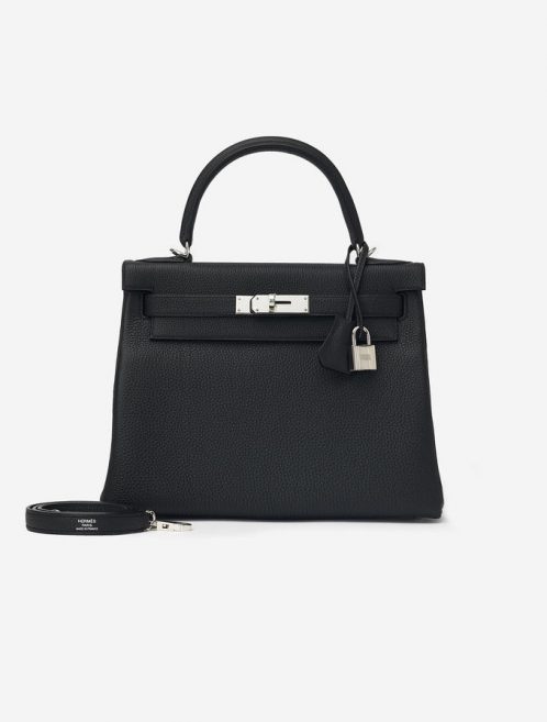 Hermès Kelly 28 Togo Black Saclàb Luxury Vintage