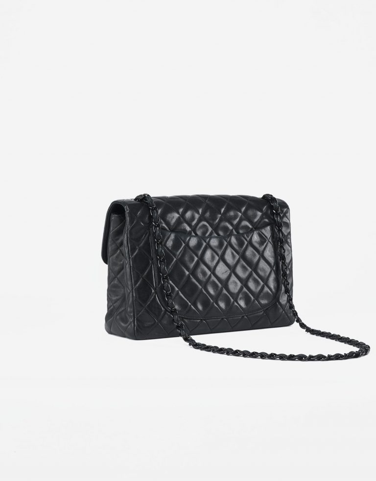 Chanel Classic Jumbo Lamb Leather Black Saclab