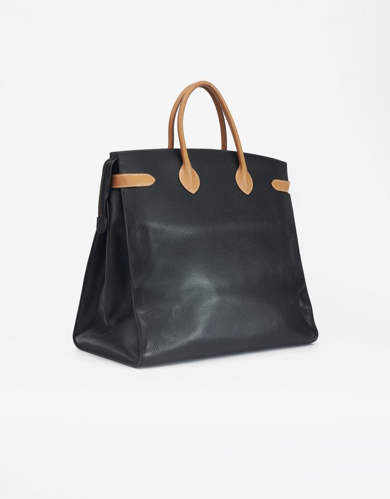 Hermès Birkin Airport Travel Bag Ardennes Noir Barenia Saclàb Luxury Sale Side