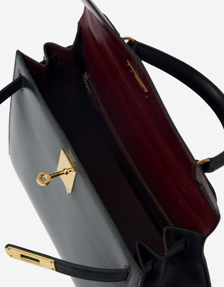 Hermès Kelly 28 Box Tricolor Saclàb 24 Faubourg St Honoré Inside