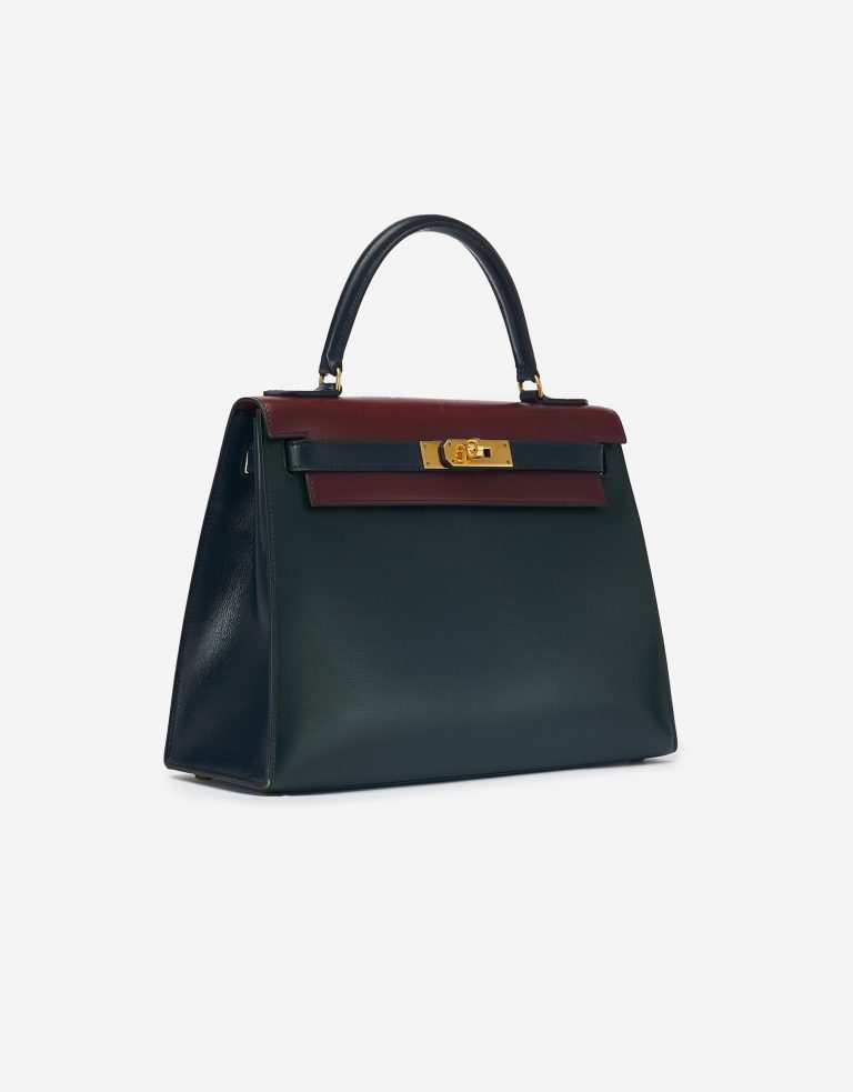 Hermès Kelly 28 Box Tricolor Saclàb 24 Faubourg St Honoré Side
