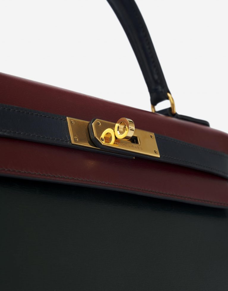 Hermès Kelly 28 Box Tricolor Saclàb 24 Faubourg St Honoré Logo
