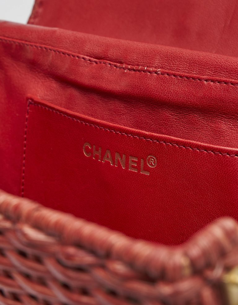 Chanel Timeless Picnic Wicker Red Saclàb Logo
