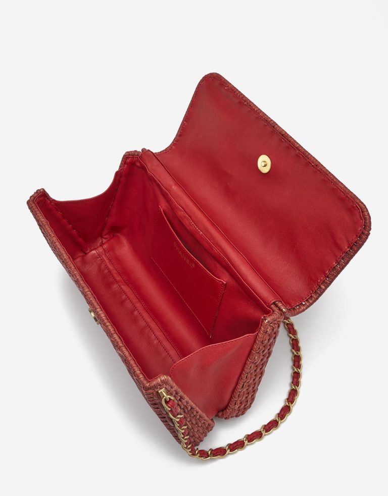 Chanel Timeless Picnic Wicker Red Saclàb Inside