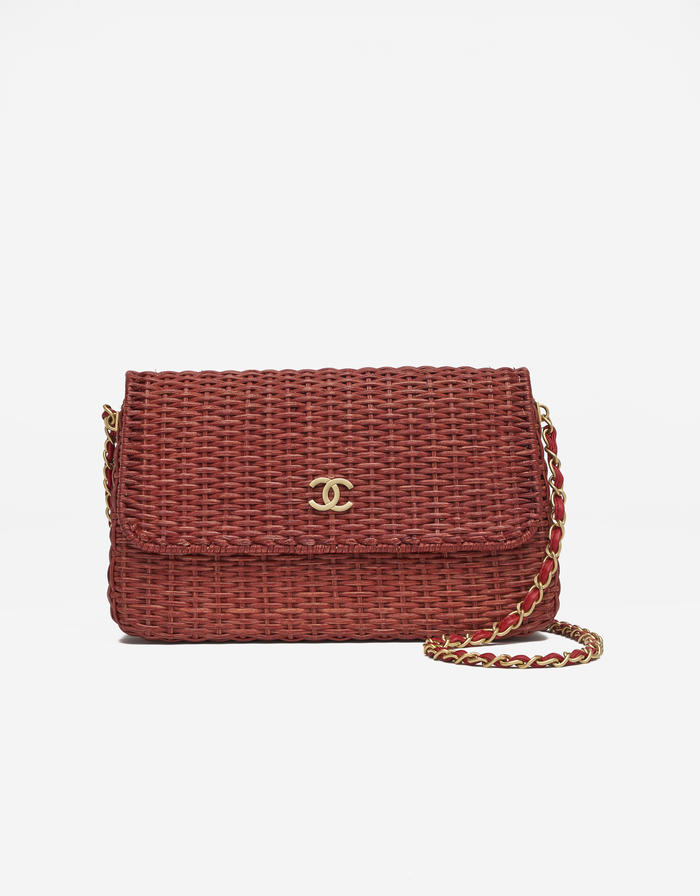 Chanel Timeless Picnic Wicker Red Saclàb