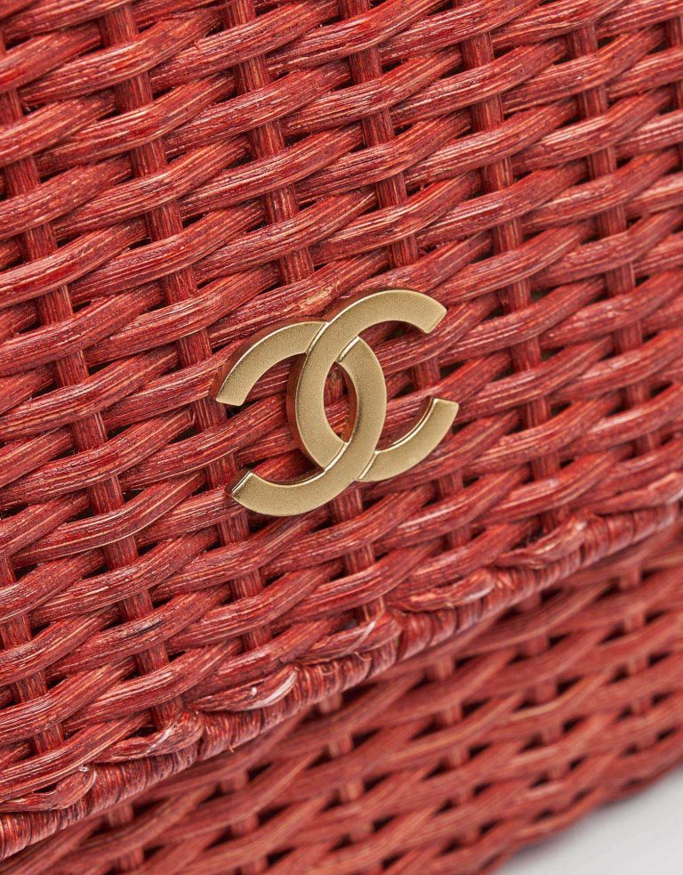 Chanel Timeless Picnic Wicker Red Saclàb Logo