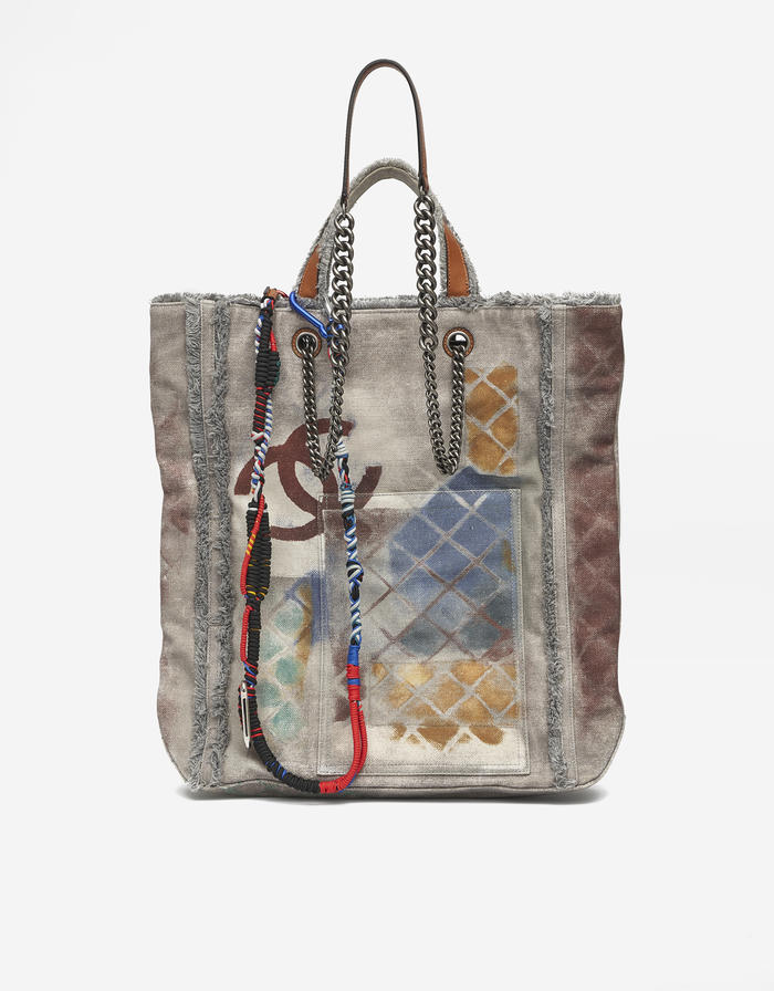 Chanel Graffiti Cabas Canvas Multicolor Saclàb