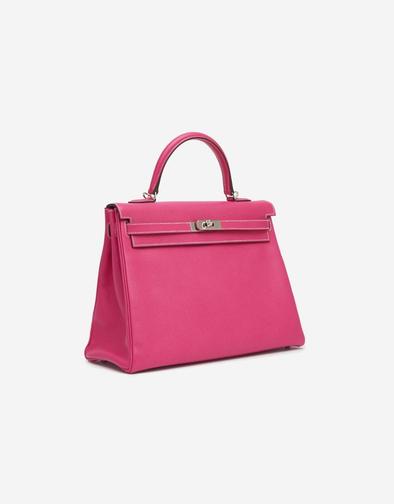 Hermès Kelly 35 Espom Rose Tyrien Rubis Candy Collection Saclàb Side