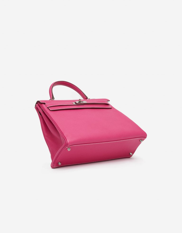 Hermès Kelly 35 Espom Rose Tyrien Rubis Candy Collection Saclàb Buttom