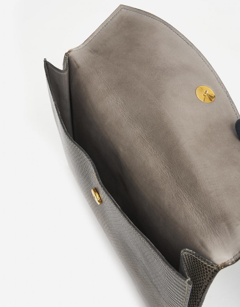 Hermes Rio Clutch Uni Lizard Gris Fonce Saclab I