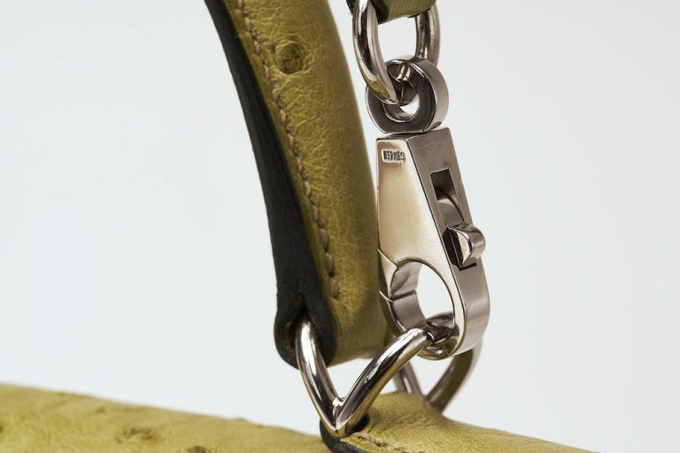 Hermès Kelly 32 Ostrich Kiwi Saclàb Strap