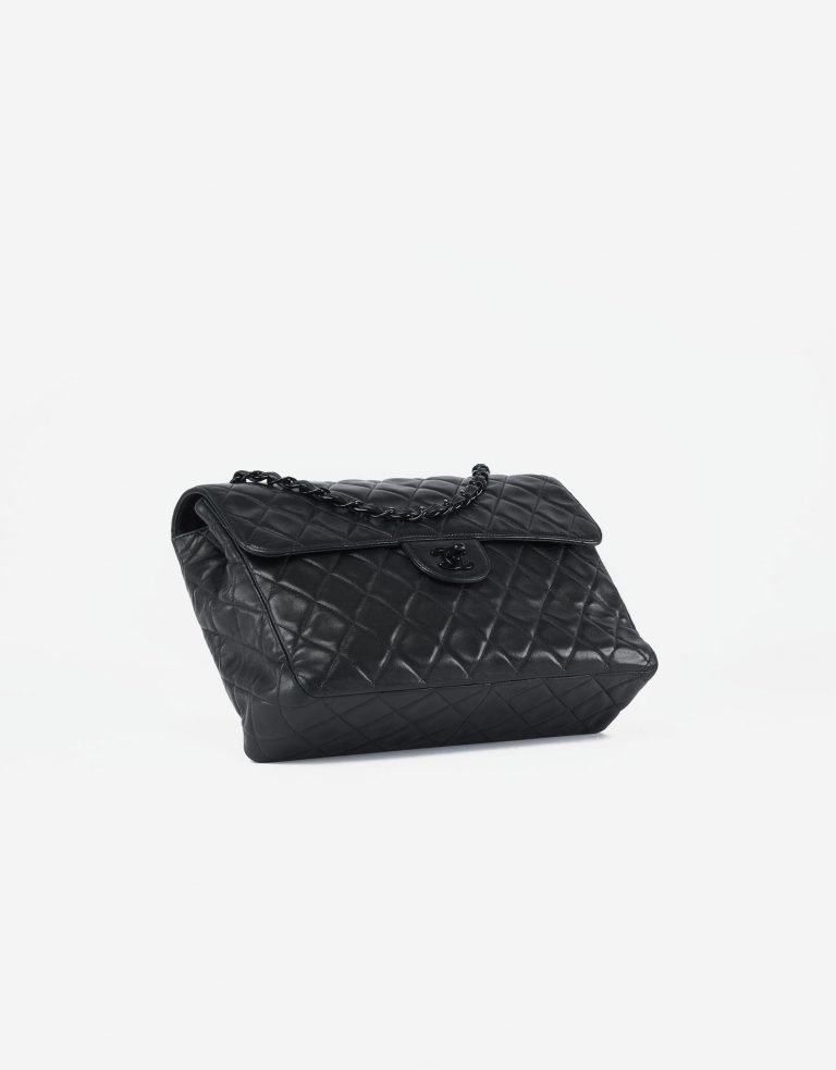 Chanel Classic Jumbo Lamb Leather Black Saclab