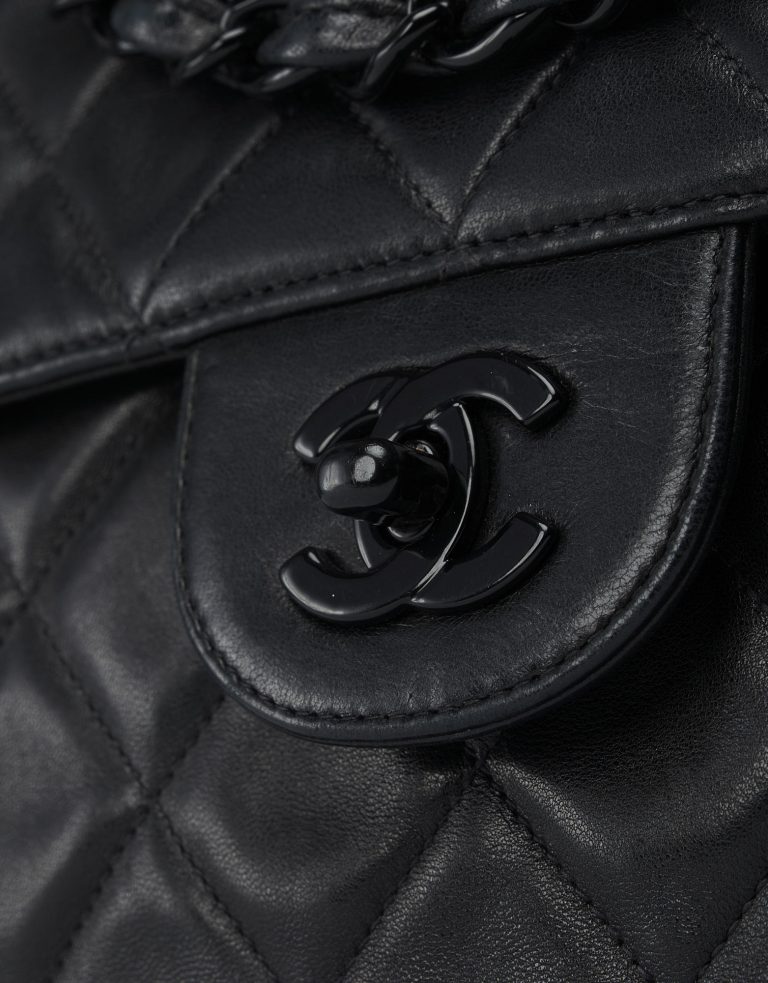 Chanel Classic Jumbo Lamb Leather Black Saclab