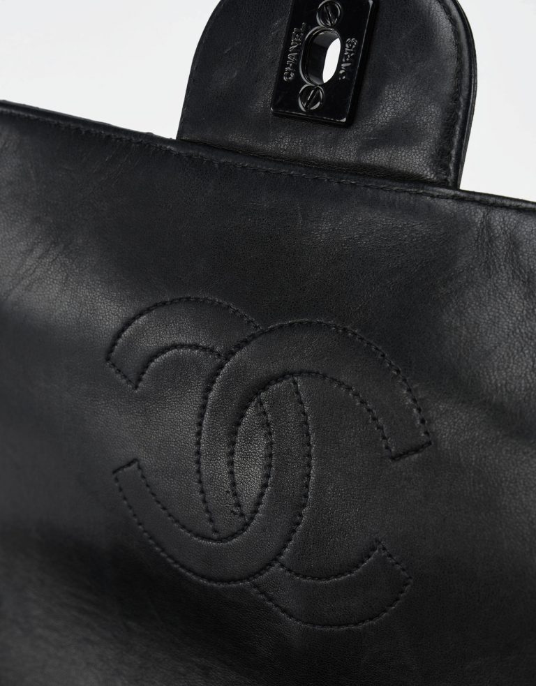 Chanel Classic Jumbo Lamb Leather Black Saclab