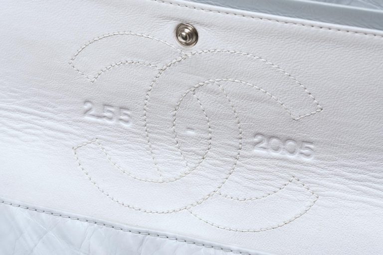 Customised Chanel Reissue 226 Aged Calfskin Marble Saclàb CC Inside Flap