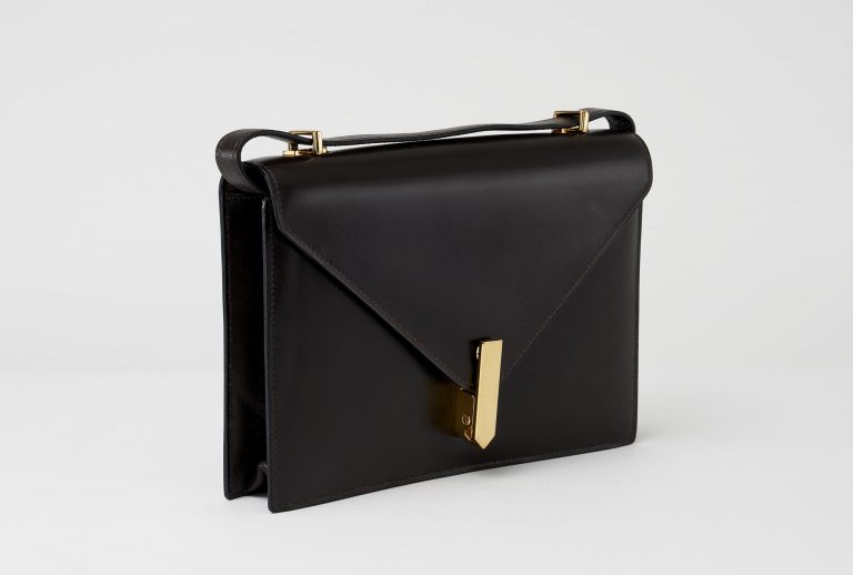 Hermès Vintage Alcazar Box Calf Marron Saclàb Side