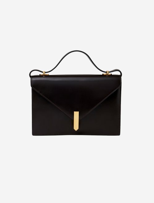 Hermès Vintage Alcazar Box Calf Marron Saclàb Front
