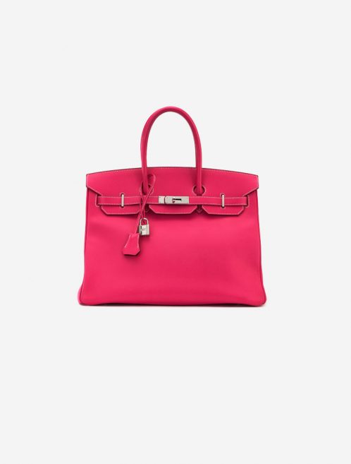 Birkin 35 Epsom Rose Tyrene Rubis Candy Collection Saclàb Front