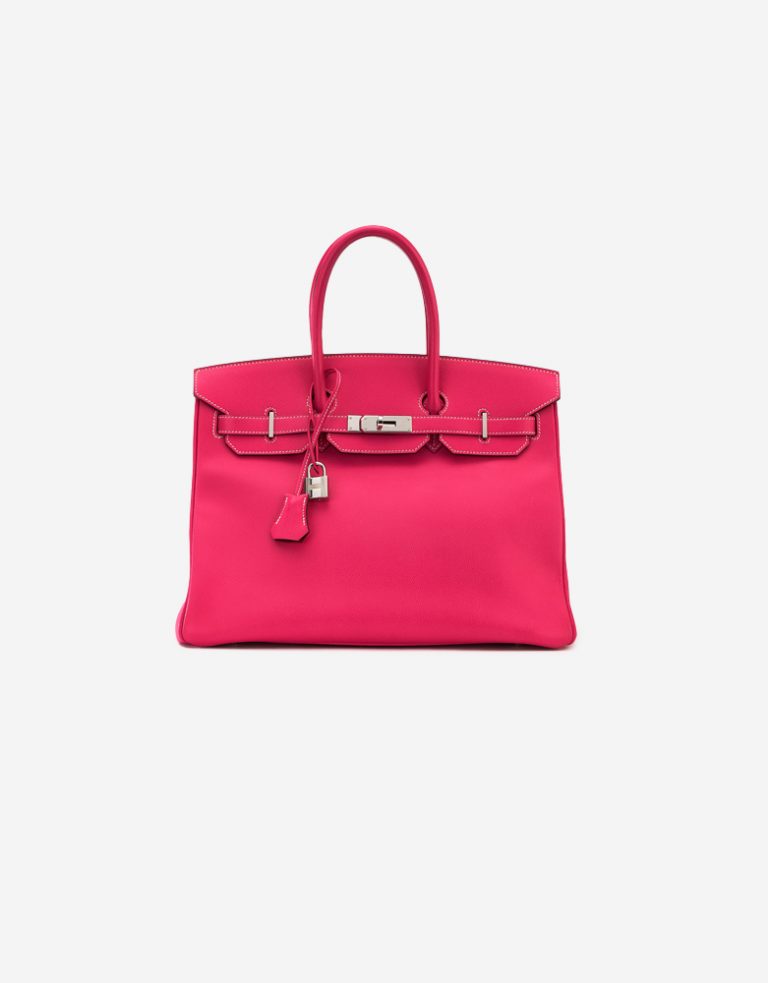 Birkin 35 Epsom Rose Tyrene Rubis Candy Collection Saclàb Front