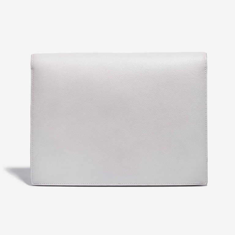 Customised Hermès Faco Clutch Evergrain White Back