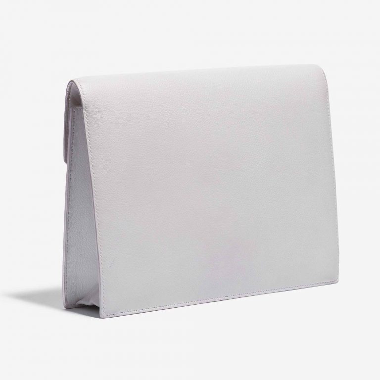 Customised Hermès Faco Clutch Evergrain White Back Side