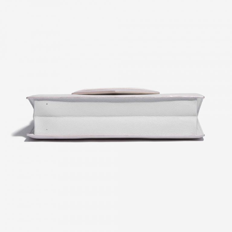 Customised Hermès Faco Clutch Evergrain White Bottom