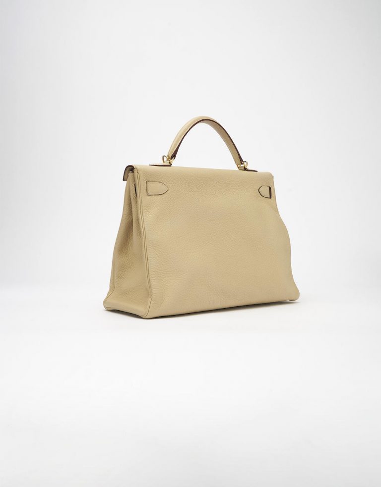 48 Hermes Kelly 40 Clemence Parchemin Saclab Back