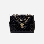 Chanel Vintage Timeless Jumbo Patent Black