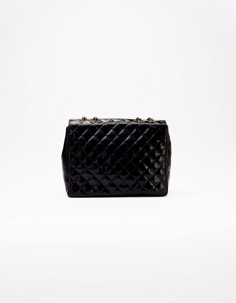 Chanel Vintage Timeless Jumbo Patent Black Saclàb