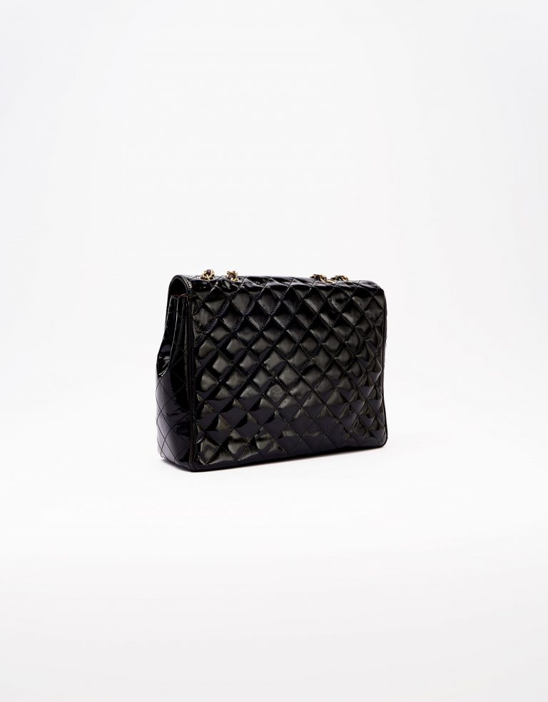Chanel Vintage Timeless Jumbo Patent Black Saclàb