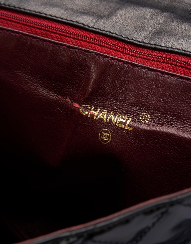 Chanel Vintage Timeless Jumbo Patent Black Saclàb