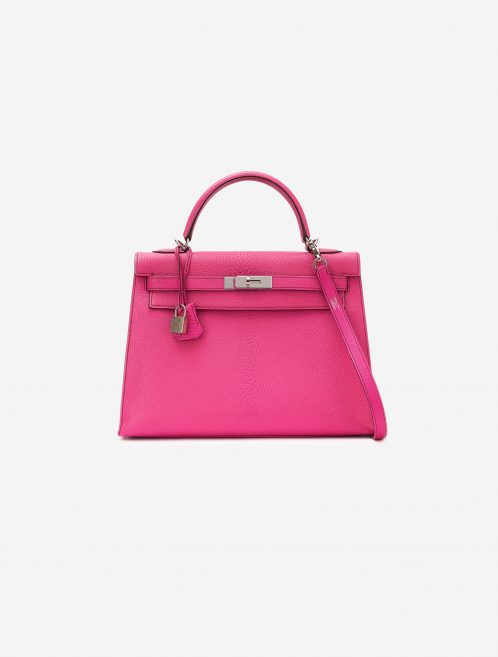 Hermes Kelly 32 Chevre Mysore Rose Shocking