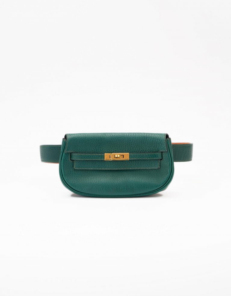Hermes Kelly Pochette Belt Togo Vert Anglais Saclàb