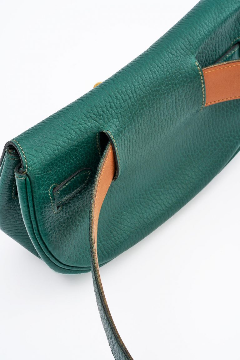 Hermes Kelly Pochette Belt Togo Vert Anglais Saclàb