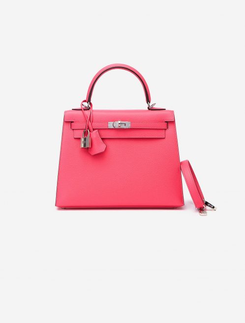 Hermes Kelly 25 Epsom Rose Azalee Saclàb Front