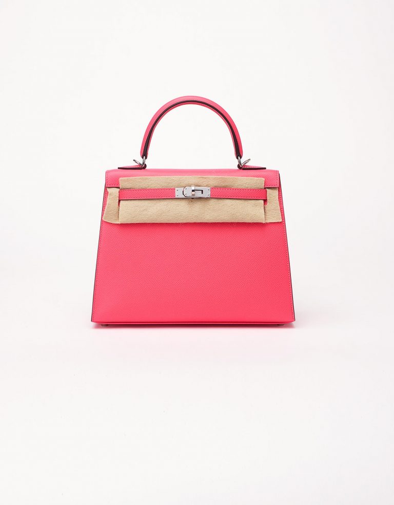 Hermes Kelly 25 Epsom Rose Azalee Saclab Velt