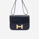 Hermès Constance 24 Box Bleu Marine Saclàb