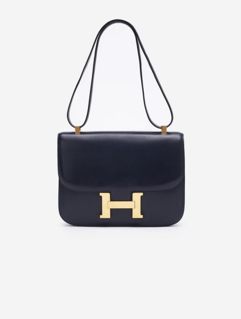 Hermès Constance 24 Box Bleu Marine Saclàb