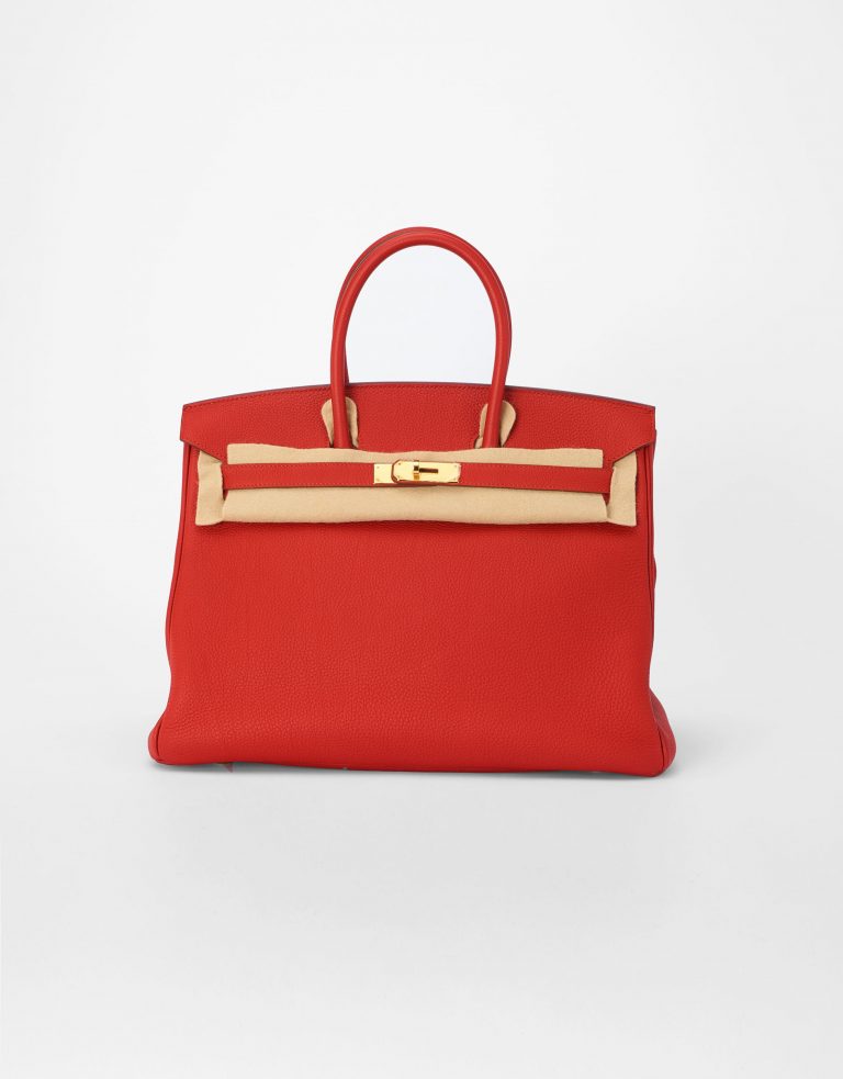 Hermes Birkin 35 Togo Vermillion Saclab Bag