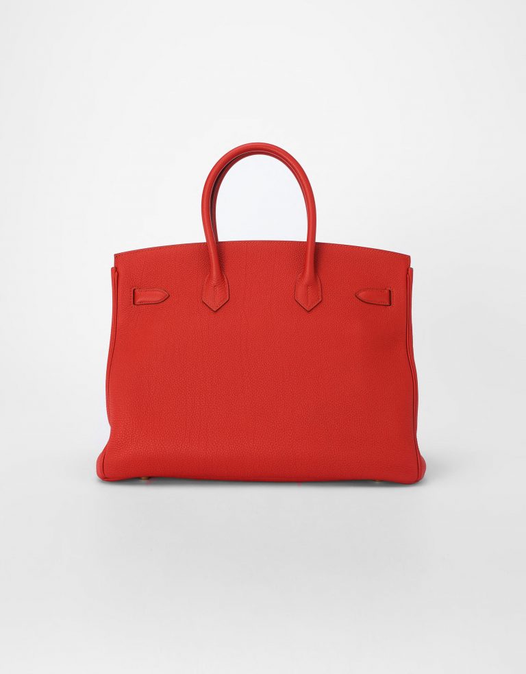 Hermes Birkin 35 Togo Vermillion Saclab Back