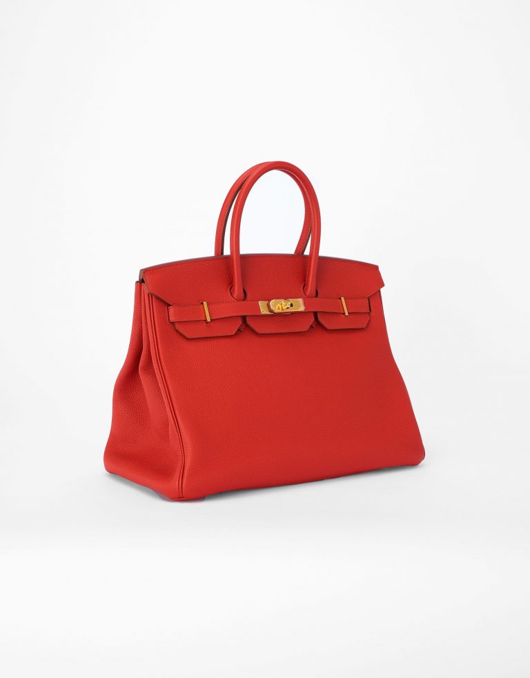 Hermes Birkin 35 Togo Vermillion Saclab Side