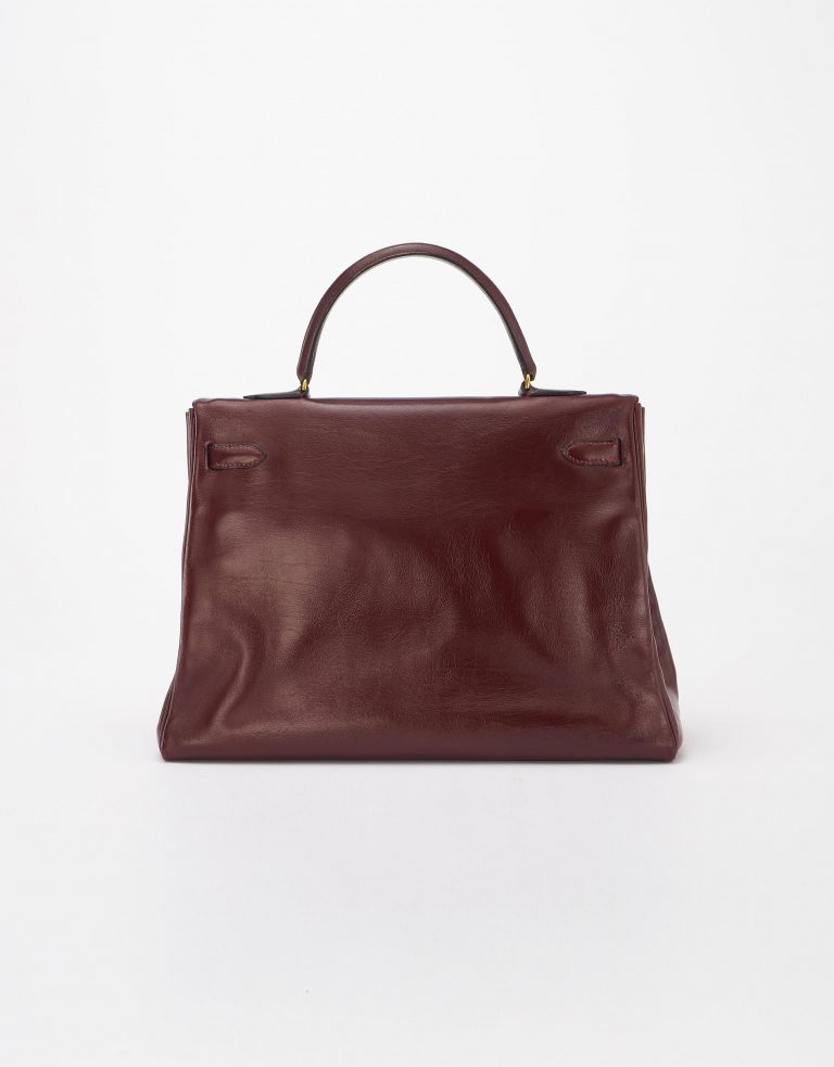 Hermes Kelly 35 Box Calf Rouge H Saclàb Open